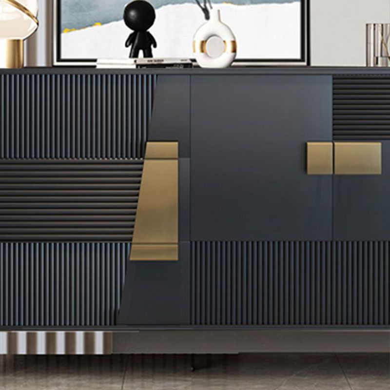 Tavolo glam tavolo ingegnerizzato in legno a buffet con cassetti per sala da pranzo