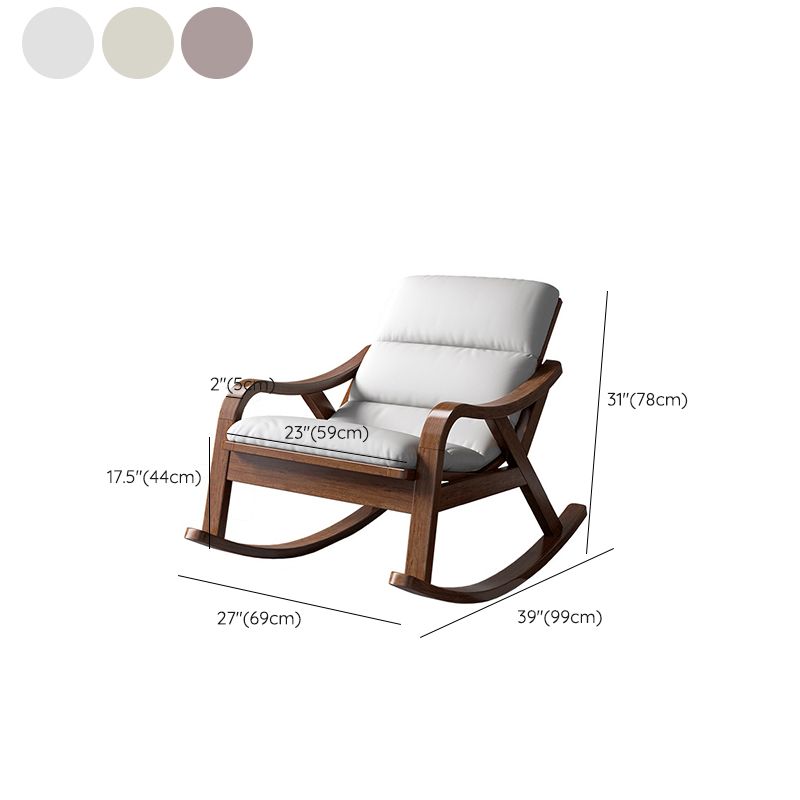 Chaise à bascule en bois massif salon de canapé paresseux