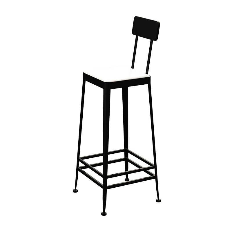 Nordic Style Barstool Indoor Metal 4 Legs Bar Stool for Coffee Shop Clearhalo 'Bar Furniture' 'Bar Stools' 'bar_stools' 'furn' 'furn_bar_stools' 'furniture_bar_stools' 'Kitchen & Dining Furniture' 'kitchen&dining_furn' 'kitchen' 'kitchen_furn' Furniture' 1200x1200_c73f0f7f-da23-4e7f-ae8b-e4d4a2870ae3