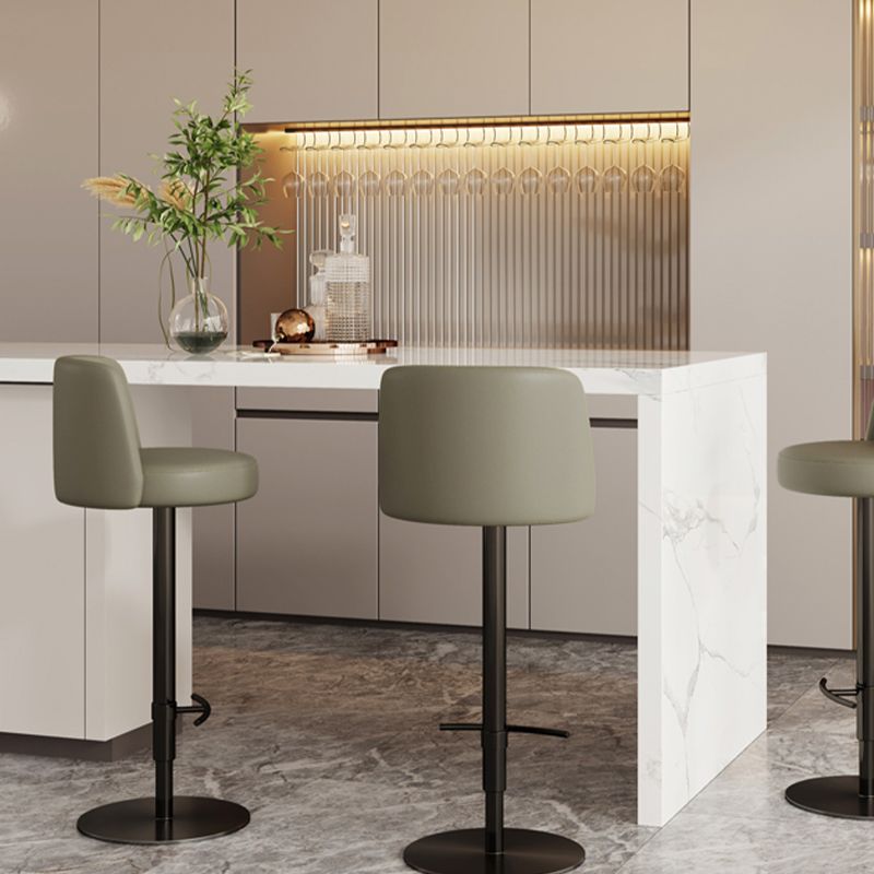 Tabouret de barre glamour tabouret de hauteur réglable pour Bristol avec pivotant