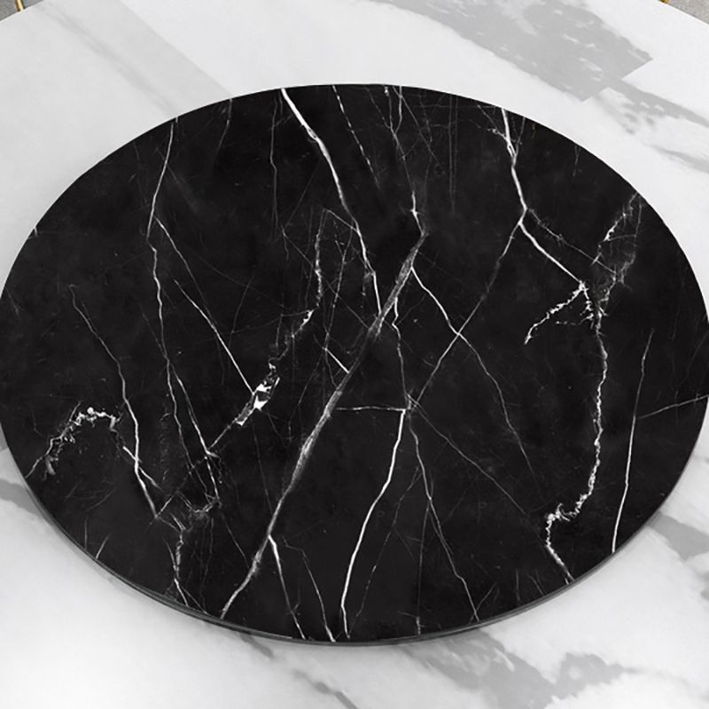 Modern Sintered Stone Dining Table Round Dinner Room Table for Dining Room Clearhalo 'Dining Tables & Seating' 'Dining Tables' 'dining_table' 'furn' 'furn_dining_table' 'Furniture' 'furniture_dining_table' 'Kitchen & Dining Furniture' 'kitchen' 'kitchen_dining_table' 1200x1200_c74233dc-bf93-4ad6-93bf-9077674dbc5c