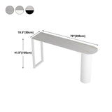 Contemporary Bar Table Stone Pub Table with Iron Base for Dining Room Clearhalo 'Bar Furniture' 'Bar Tables' 'bar_tables' 'furn' 'furn_bar_tables' 'Furniture' 'furniture_bar_tables' 'Kitchen & Dining Furniture' 1200x1200_c7452924-ebb4-4e9b-8d92-240914b44664