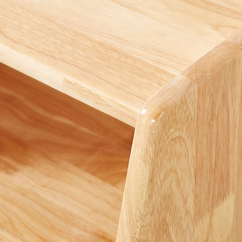 Solid Wood Night Table Modern 20 Inch H 1-Drawer Open Storage Nightstand with Legs Clearhalo 'Bedroom Furniture' 'furn' 'furn_night_stand' 'Furniture' 'night_stand' 'Nightstands' 1200x1200_c745acb2-6663-46b6-b4b4-8a3c26ba39df