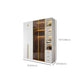 Modern White Wood Frame Wardrobe Armoire Freestanding Wardrobe with Soft Close Drawers