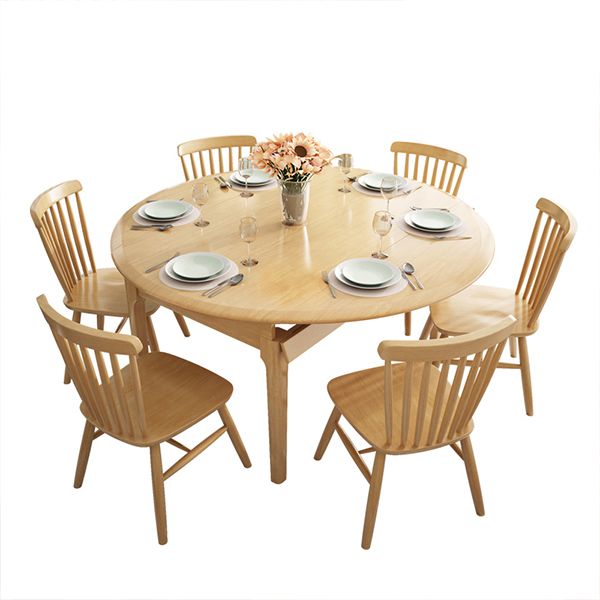 1/5/7 Piece Modern Style Dining Room Chair and Table Set with Solid Wood