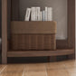 Modern Style Corner Bookshelf Solid Wood Vertical Bookcase for Home