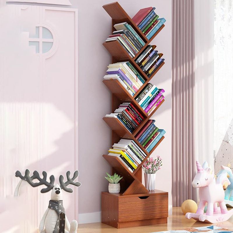 Modern Engineer Wood Bookshelf 7.87" Wide Office Shelf Bookcase Clearhalo 'Bookcases' 'furn' 'furn_bookcases' 'Furniture' 'Office Furniture' 1200x1200_c7494116-65e8-4fba-b169-3895f0818891