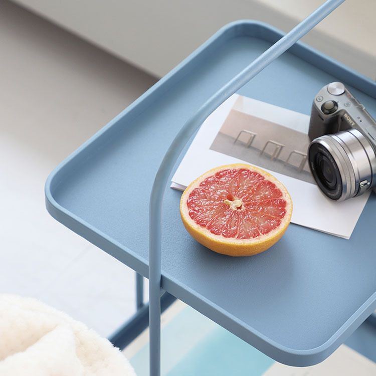 Square End Side Table X-base End Table with Shelves and Tray Top Clearhalo 'Coffee & Accent Tables' 'End & Side Tables' 'end_side_tables' 'furn' 'furn_end_side_tables' 'Furniture' 'Living Room Furniture' 1200x1200_c74b2e1f-5e96-4bae-b74a-314c7fad8125