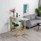 Modern Bar Table Artificial Marble Top 42-inch Height Pub Table for Dining Room Clearhalo 'Bar Furniture' 'Bar Tables' 'bar_tables' 'furn' 'furn_bar_tables' 'Furniture' 'furniture_bar_tables' 'Kitchen & Dining Furniture' 1200x1200_c74b98e3-ddca-4605-aa75-c1ebe2782d60