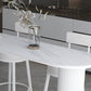 Industrial Stone Pub Dining Set 1/5 Pieces Counter Table with Upholstered Stools Clearhalo 'Bar Furniture' 'furn' 'furn_home_bar_bar_sets' 'Furniture' 'Home Bars & Bar Sets' 'home_bar_bar_sets' 'Kitchen & Dining Furniture' 1200x1200_c74bf3d3-f3ce-4420-98d1-49e9866c9a79