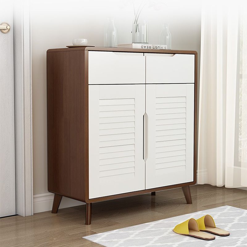 39.37" Tall Wood 2 - Door Accent Cabinet 2 - Drawer Storage Chest Clearhalo 'Cabinets & Chests' 'cabinets_chests' 'furn' 'furn_cabinets_chests' 'Furniture' 'Living Room Furniture' 1200x1200_c74e76c1-e33a-4937-96da-e032a2af8553