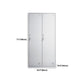 Hinged Modern Wardrobe Armoire Metal Wardrobe Cabinet for Home Clearhalo 'Armoires & Wardrobes' 'armoires_wardrobes' 'Bedroom Furniture' 'furn' 'furn_armoires_wardrobes' 'Furniture' 1200x1200_c7510c24-b519-42e7-a171-b4c805af4d88