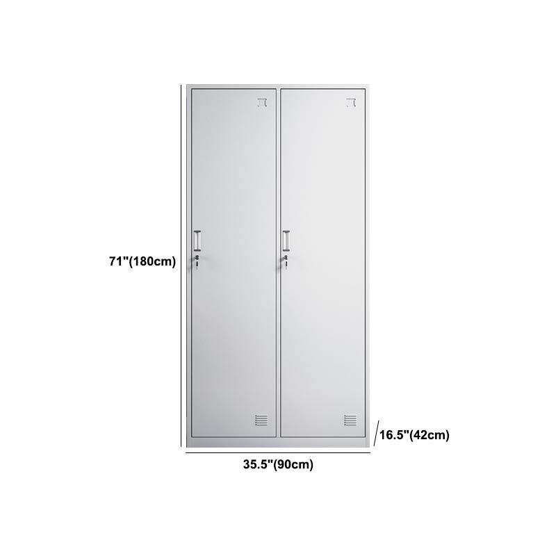 Hinged Modern Wardrobe Armoire Metal Wardrobe Cabinet for Home Clearhalo 'Armoires & Wardrobes' 'armoires_wardrobes' 'Bedroom Furniture' 'furn' 'furn_armoires_wardrobes' 'Furniture' 1200x1200_c7510c24-b519-42e7-a171-b4c805af4d88