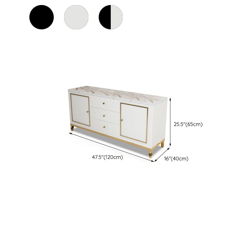 Enclosed Storage Media Console Glass TV Stand Console with Drawers Clearhalo 'furn' 'furn_tv_stands_entertainment_centers' 'Furniture' 'Living Room Furniture' 'TV Stands & Entertainment Centers' 'TV Stands & Media Storage Furniture' 'tv_stands_entertainment_centers' 1200x1200_c7516623-31a6-4c3a-9a15-8eee0e1a303c