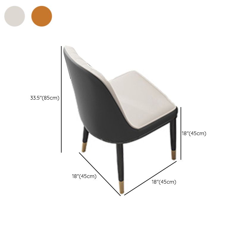 Glanzende witte eettafel Set 1/7 stuks dinette ingesteld met stoelen