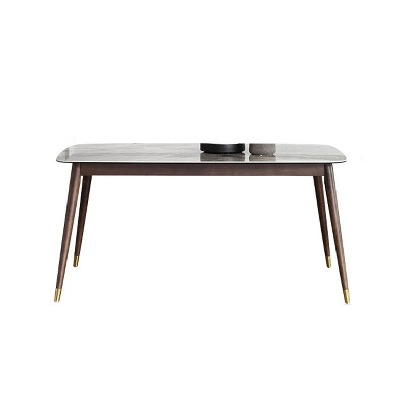 Glossy Gray Dining Table Set 1/4/5/7 Pieces Dinette Set with Wooden Chairs Clearhalo 'Dining Room Sets' 'Dining Tables & Seating' 'dining_room_set' 'furn' 'furn_dining_room_set' 'Furniture' 'Kitchen & Dining Furniture' 1200x1200_c7534e69-6a10-4a07-b8c9-0f85af846ba2