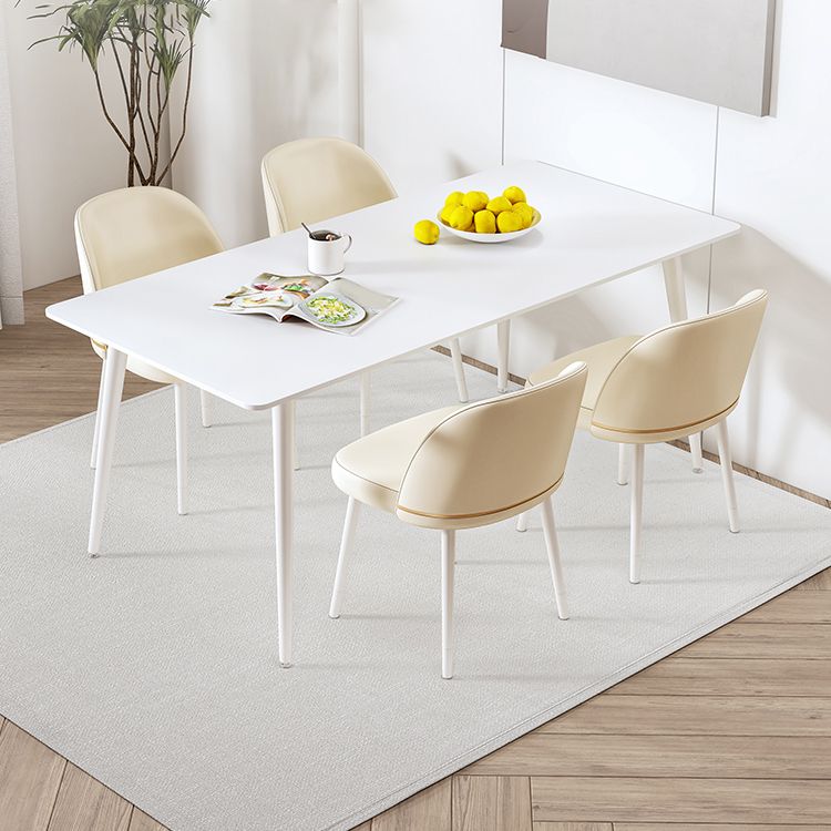 Mesa de comedor de piedra rectangular moderna 1/5/7 piezas de comedor juego para comedor