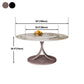 Round Sintered Stone Dining Table Modern Convertible Furniture with Pedestal Base Clearhalo 'Dining Tables & Seating' 'Dining Tables' 'dining_table' 'furn' 'furn_dining_table' 'Furniture' 'Kitchen & Dining Furniture' 1200x1200_c755a884-dac9-41c1-a5d7-3bfe2f0d0686