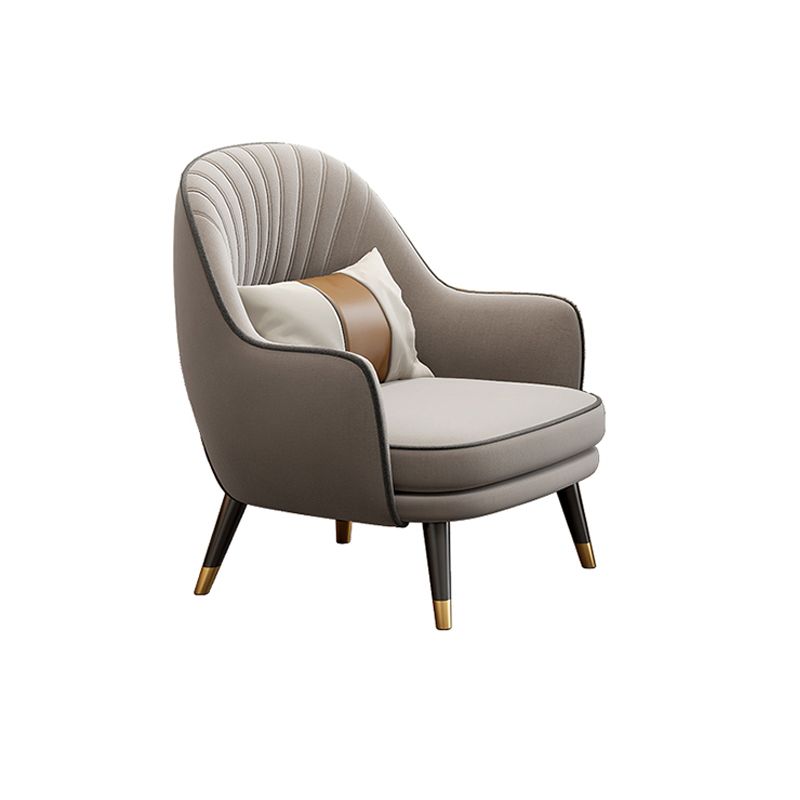 Velvet Accent Armchair 21.65" Wide Arms Included Chair for Living Room Clearhalo 'Accent Chairs' 'accent_chairs' 'Chairs & Seating' 'furn' 'furn_accent_chairs' 'Furniture' 'Living Room Furniture' 1200x1200_c755b9a4-5ada-4a97-bd6b-21e3621b8b0c