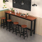 Contemporary Style 1/4/5 Pieces Wood Rectangular Bar Table Set for Indoor