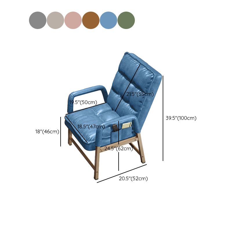 Eigentijdse vaste mantelstoel metaal verstelbare rughoogte bureau stoel