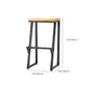 Contemporary Metal Counter Stool Wood Seat Bar Stool for Living Room Clearhalo 'Bar Furniture' 'Bar Stools' 'bar_stools' 'furn' 'furn_bar_stools' 'Furniture' 'Kitchen & Dining Furniture' 1200x1200_c757b0dc-ec6f-44a6-87ff-b99de9fc7f70