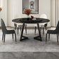 Round Sintered Stone Dining Table Modern Furniture with Double Pedestal for Home Clearhalo 'Dining Tables & Seating' 'Dining Tables' 'dining_table' 'furn' 'furn_dining_table' 'Furniture' 'Kitchen & Dining Furniture' 1200x1200_c757d68a-b1da-48a1-9ff3-7e80c62cf3d0
