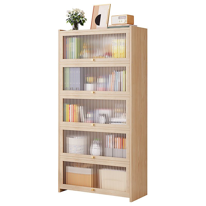 Natural Contemporary Cabinet, Solid Wood Accent Cabinet with Doors Clearhalo 'Cabinets & Chests' 'cabinets_chests' 'furn' 'furn_cabinets_chests' 'Furniture' 'Living Room Furniture' 1200x1200_c758a57a-2aeb-4c81-83a7-5161b3190807