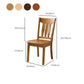 16.5" Wide Side Chair Industrial Wood Side Dining Armless Chairs