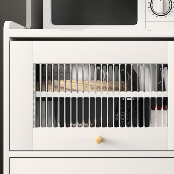 Sideboard moderna della porta in pietra 39,5 "L buffet soggiorno 2 server dei cassetti