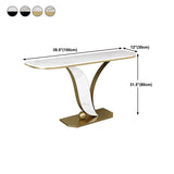 Tavolo da console in pietra melatina tavolo da console resistente alle macchie, tavolo di divano resistente a graffi