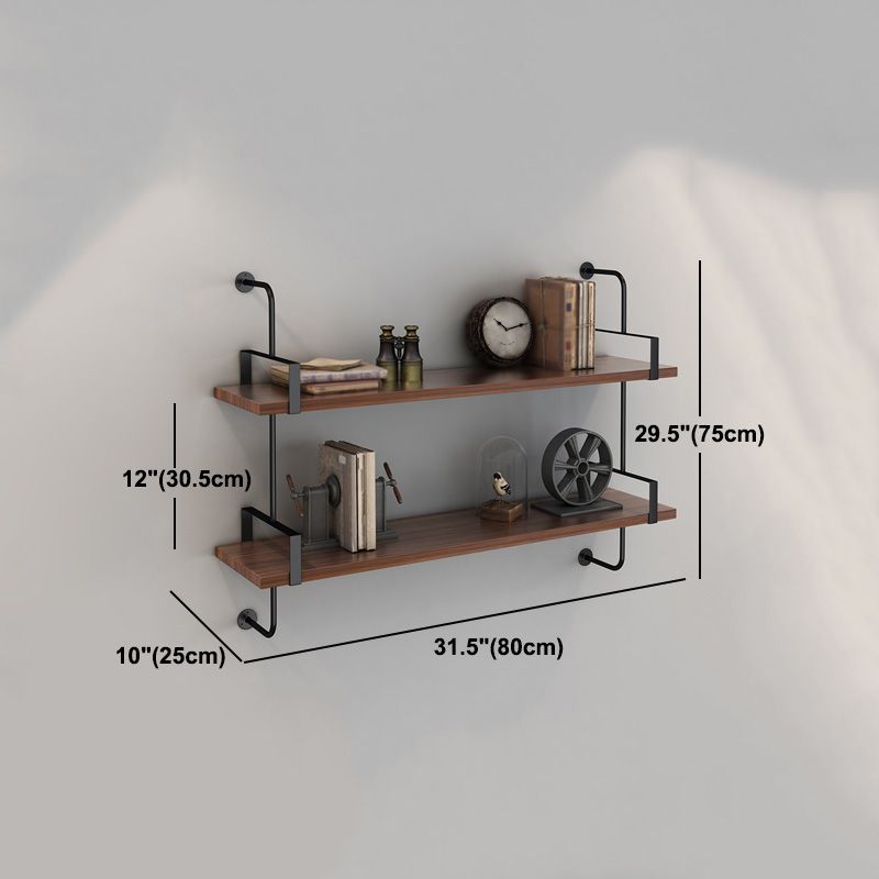 Metal Bookshelf Industrial Style Wall Mounted Bookcase for Home Office Clearhalo 'Bookcases' 'furn' 'furn_bookcases' 'Furniture' 'furniture_bookcases' 'kitchen' 'kitchen_bookcases' 'Living Room Furniture' 'Office Furniture' 1200x1200_c75b7126-2601-4495-99ae-6f2a2adf63d3