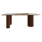 Modern Pine Wood Dining Table 3 Wooden Legs Table for Dining Room