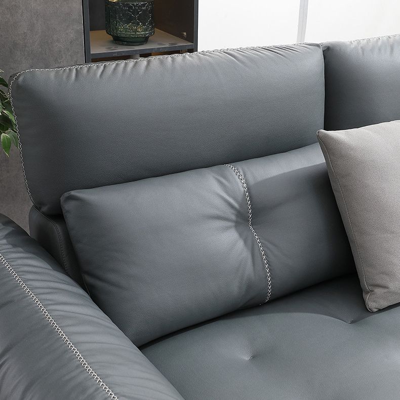 76" Wide Industrial Sectional Sofa Leather Sleeper Sectional Clearhalo 'furn' 'furn_sectionals' 'Furniture' 'Living Room Furniture' 'Sectionals' 1200x1200_c75ce624-f661-4a19-a761-cbca4ded0d8b