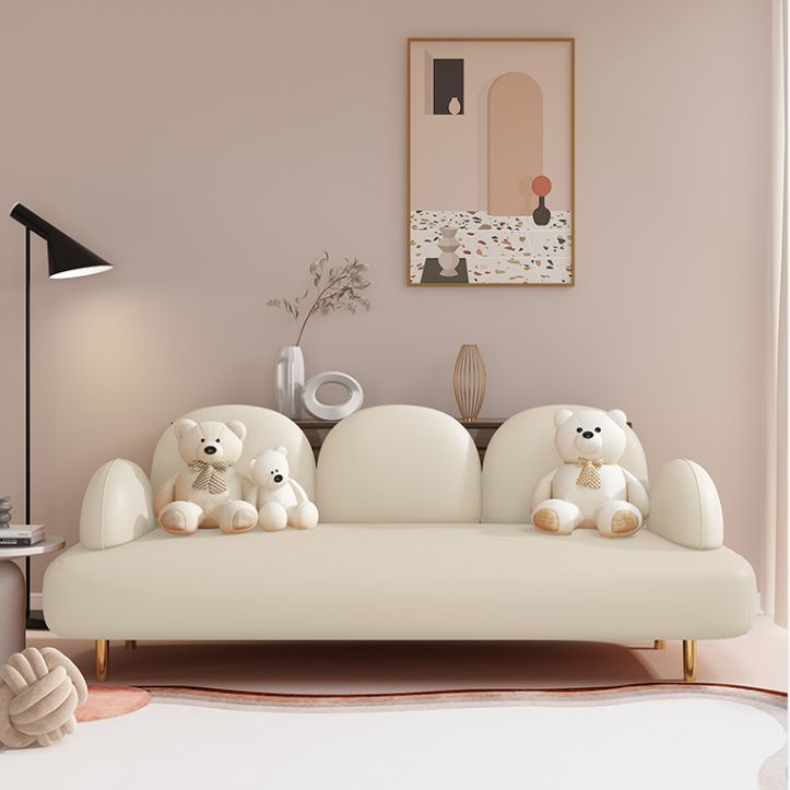 Zeitgenössisches Sitzplatz Leder 3 Sitzer Wohnzimmer eingebraucht