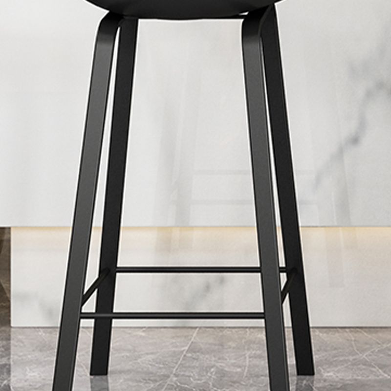 Indoor Contemporary Plastic Bucket Seat Bar Stool with Footrest Clearhalo 'Bar Furniture' 'Bar Stools' 'bar_stools' 'furn' 'furn_bar_stools' 'Furniture' 'Kitchen & Dining Furniture' 1200x1200_c75f2a3f-2231-45cf-8ab4-e2e9bd61e9fc