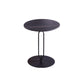 Round Marble Top End Table Metal Pedestal Sofa Side End Table for Living Room