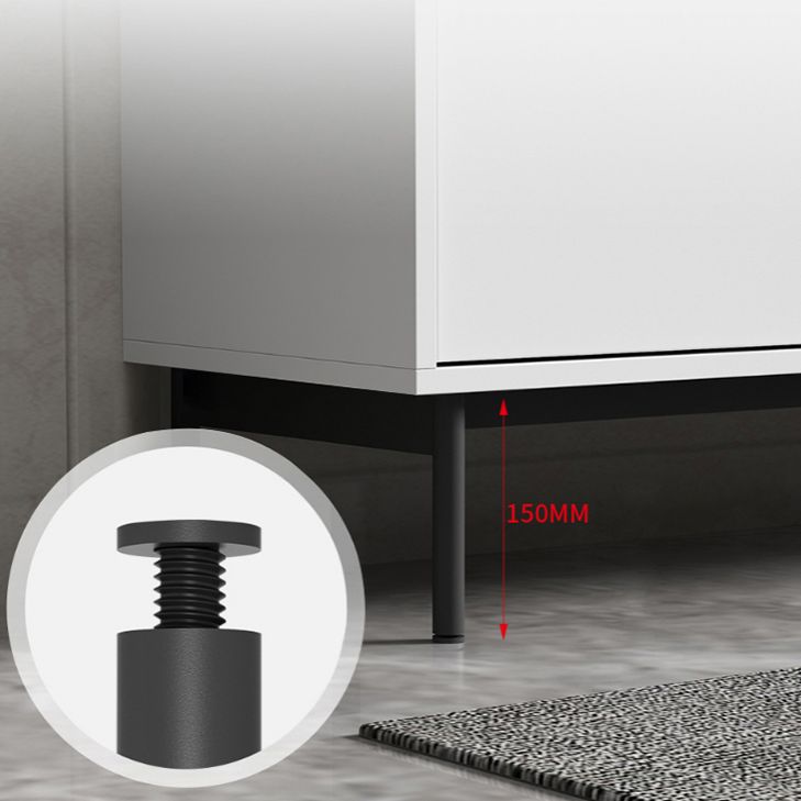 Sideboard di legno moderno moderno mobile rettangolo con cassetti e porte