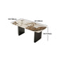 Modern Sintered Stone Dining Round Table Set 1/4/5 Pieces Dining Set