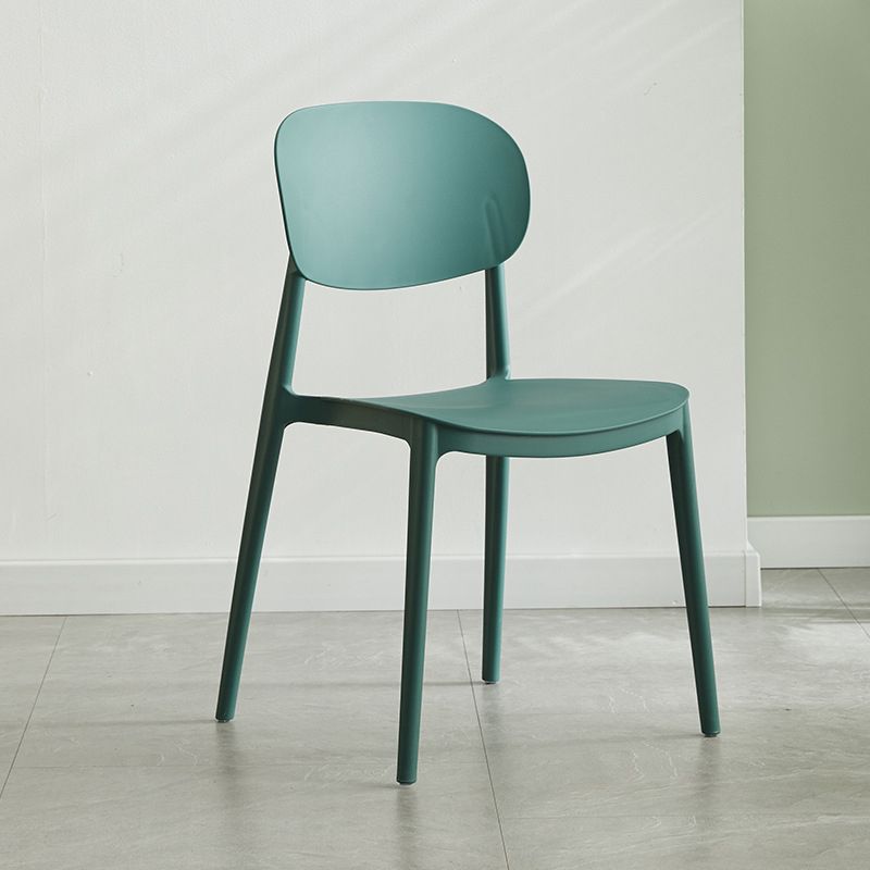 Plastic Scandinavian Armless Chair Open Back Indoor-Outdoor Chair Clearhalo 'Dining Chairs' 'Dining Tables & Seating' 'dining_chair' 'furn' 'furn_dining_chair' 'Furniture' 'furniture_dining_chair' 'Kitchen & Dining Furniture' 1200x1200_c761f08d-18e0-4c3c-88a0-2779a8f094ba
