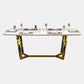 Metal Traditional Luxury Rectangle Indoor Table Sintered Stone Table with Trestle Base Clearhalo ' dining_table' 'Dining Tables & Seating' 'Dining Tables' 'furn' 'furn_dining_table' 'Furniture' 'furniture_dining_table' 'Kitchen & Dining Furniture' 'kitchen&dining_furn' 'kitchen' 'kitchen_dining_table' 1200x1200_c764b1b5-6807-4df9-b224-616ec7a8b3d2