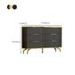 Commode de rangement en pierre de coffre de rangement contemporain de 11,7 pouces de largeur