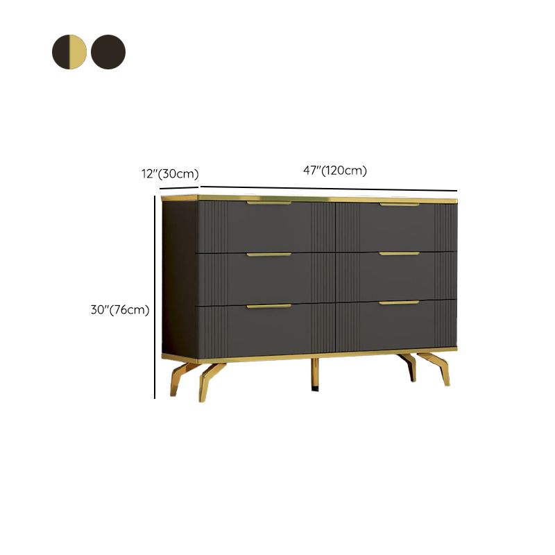 Commode de rangement en pierre de coffre de rangement contemporain de 11,7 pouces de largeur