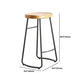 1/3/9 Pieces Modern Rectangular Pub Table Set Wooden Counter Table with Backless Stools