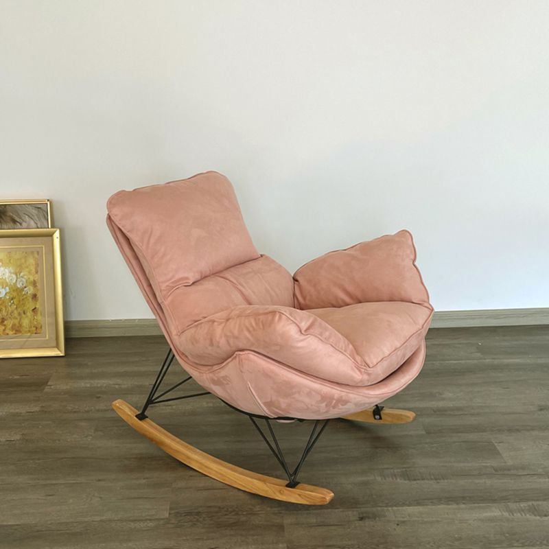 Sedia accento senza braccio contemporanea sedia in fico in pelle con schiena alta