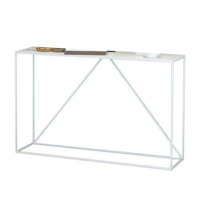 Contemporary Rectangle Console Accent Table Antique Finish Sofa Table