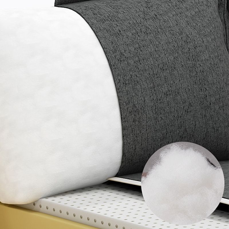 35,43 "H divano e chaise del braccio top a cuscino con miscela di cotone per soggiorno