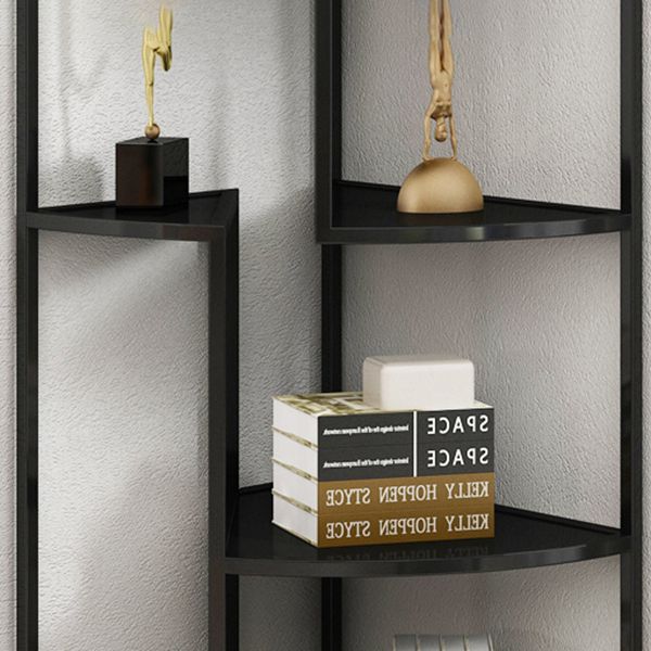 Industrial Metal Corner Bookshelf Open Vertical Bookshelf for Living Room Clearhalo 'Bookcases' 'furn' 'furn_bookcases' 'Furniture' 'furniture_bookcases' 'kitchen' 'kitchen_bookcases' 'Living Room Furniture' 'Office Furniture' 1200x1200_c7692637-57a5-4134-8119-7c9f5e98dcab