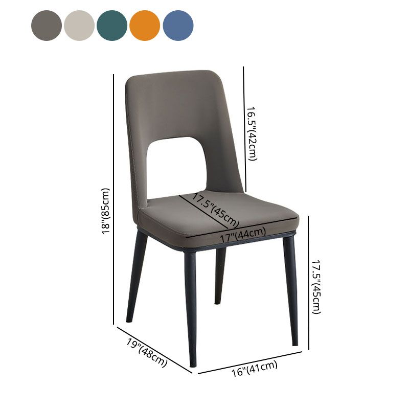 Industrial Metal Dining Room Chairs Armless Open Back Dining Side Chair for Home Use Clearhalo ' kitchen&dining_furn' 'Dining Chairs' 'Dining Tables & Seating' 'dining_chair' 'furn' 'furn_dining_chair' 'Furniture' 'furniture_dining_chair' 'Kitchen & Dining Furniture' 'kitchen' 1200x1200_c769b057-92b9-47a2-b6ac-266e31df09b2