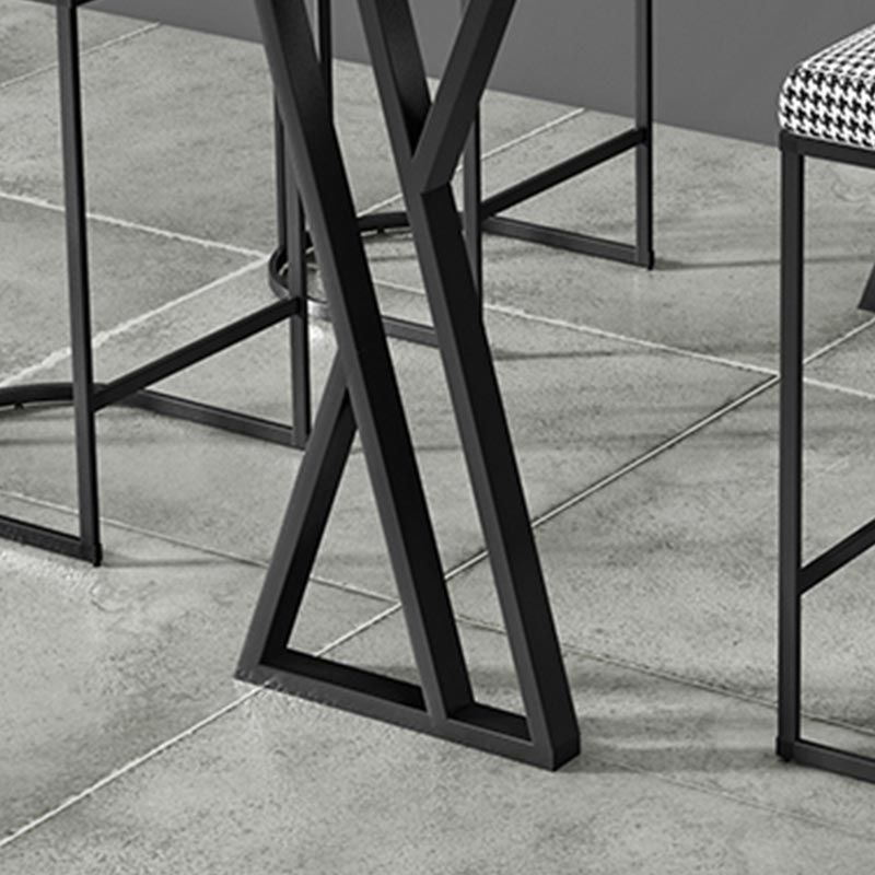 Industrial Rectangle Top Counter Table 42-inch Height Table for Coffee Shop Clearhalo 'Bar Furniture' 'Bar Tables' 'bar_tables' 'furn' 'furn_bar_tables' 'Furniture' 'Kitchen & Dining Furniture' 1200x1200_c76a4dc7-7285-4de9-81e4-4d491e972527